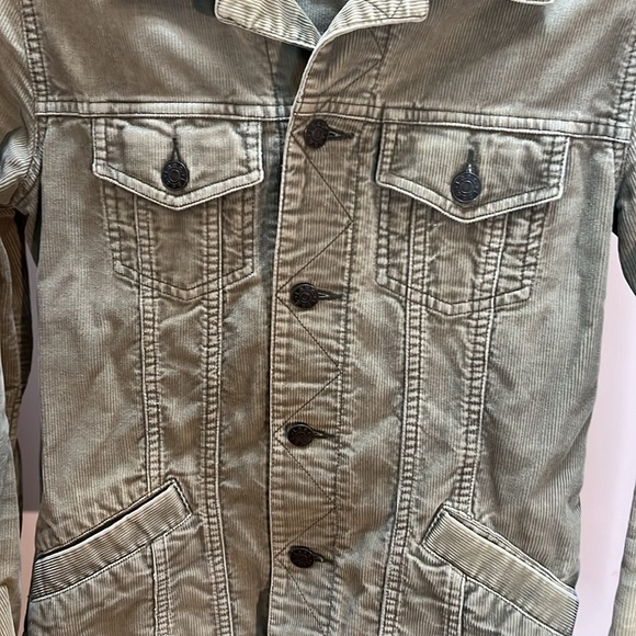 H&M L.O.G.G Khaki colored Corduroy Style Jacket - Picture 4 of 4